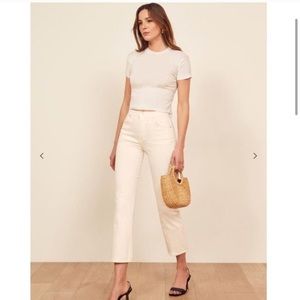 ivory reformation jeans